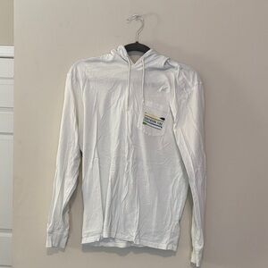 Southern Tide White Hoodie with Colorful Paddle Design